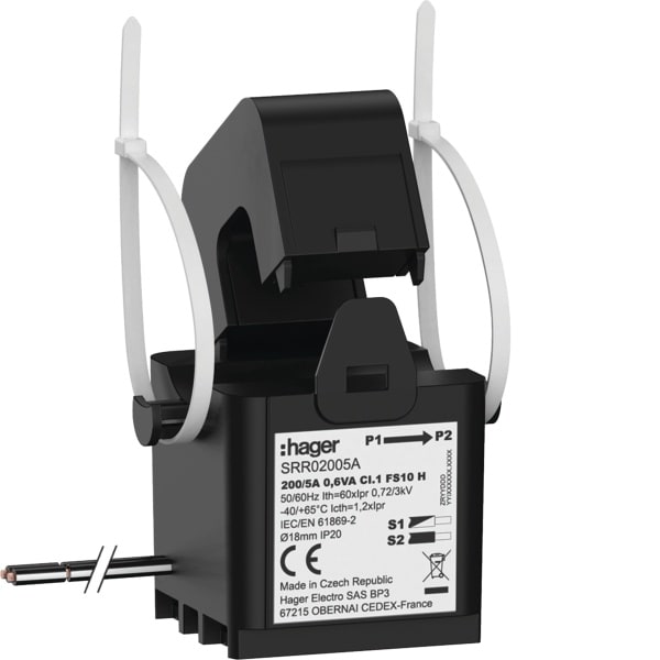 HAGER - SW SC1 18mm 200/5A 0.6VA Kl.1
