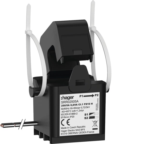 HAGER - SW SC1 18mm 250/5A 0.6VA Kl.1