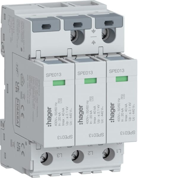 HAGER - Überspannungsabl 3P IT 40kA