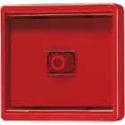 JUNG - Abdeckung mit Glasscheibe, WG600, rot