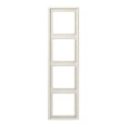 JUNG - Rahmen 4fach, senkrechte und waagerechte Montage, Duroplast, LS 990, weiss