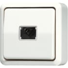 JUNG - Taster, 1-pol. Schliesser mit separaten Meldekontakten, 10A 250V ~, AP600, weiss