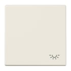 JUNG - Wippe 1fach, Symbol Licht, Duroplast, Serie LS, weiss