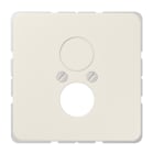 JUNG - Abdeckung für 2 Rundsteckverbinder bis 18,5mm Ø, Duroplast, Serie CD, weiss