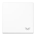 JUNG - Wippe 1fach, Symbol Licht, Duroplast, Serie LS, alpinweiss