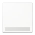 JUNG - Wippe 1fach, mit Schriftfeld, Duroplast, Serie LS, alpinweiss