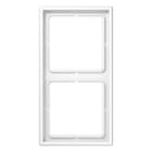 JUNG - Rahmen 2fach, senkrechte und waagerechte Montage, Duroplast, LS 990, alpinweiss