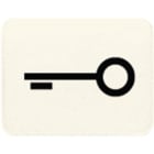 JUNG - Kalotte mit Symbol, lichtundurchlässig, weiss, Symbol Tür
