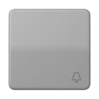 JUNG - Wippe 1fach, Symbol Klingel, Duroplast, Serie CD, grau