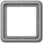 JUNG - Rahmen 1fach, senkrechte und waagerechte Montage, Duroplast, CD 500, grau