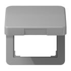 JUNG - Klappdeckel, Thermoplast, Serie CD, grau