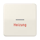 JUNG - Wippe 1fach mit Lichtleiter, Heizung, Duroplast, Serie CD, weiss