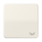 JUNG - Wippe 1fach, Symbol Licht, Duroplast, Serie CD, weiss