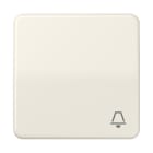 JUNG - Wippe 1fach, Symbol Klingel, Duroplast, Serie CD, weiss