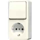 JUNG - SCHUKO-Steckdose 16 A 250V ~ mit Schalter Universal Aus-Wechsel 10 AX 250V ~