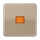 JUNG - Wippe 1fach mit Kalotte, Aluminium eloxiert, Serie CD, gold-bronze