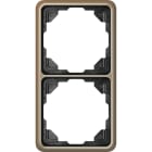 JUNG - Rahmen 2fach, Aluminium eloxiert, CD 500, gold-bronze