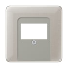 JUNG - Abdeckung für TAE-Anschlussdosen, Aluminium eloxiert, Serie CD, platin