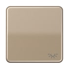JUNG - Wippe 1fach, Symbol Licht, Aluminium eloxiert, Serie CD, gold-bronze