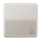 JUNG - Wippe 1fach, Symbol Klingel, Aluminium eloxiert, Serie CD, platin