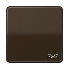 JUNG - Wippe 1fach, Symbol Licht, Duroplast, Serie CD, braun