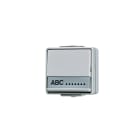 JUNG - Wippschalter, Universal Aus-Wechsel, 10AX 250V ~, mit Schriftfeld, IP44, WG600