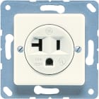JUNG - Steckdose, US-Norm NEMA, 20 A 125 V ~, Thermoplast, 50 x 50 mm, weiss