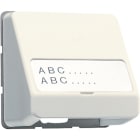 JUNG - Datenanschlussgehäuse, mit Schriftfeld, Thermoplast, Serie CD, weiss