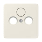 JUNG - Abdeckung für Universal-Sat/BK-Dosen, Thermoplast, Serie CD, weiss