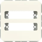 JUNG - Abdeckung für 2 D-Subminiatur-Steckverbinder, Thermoplast, Serie CD, weiss
