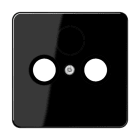 JUNG - Abdeckung für Universal-Sat/BK-Dosen, Thermoplast, Serie CD, schwarz