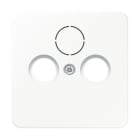JUNG - Abdeckung für Universal-Sat/BK-Dosen, Thermoplast, Serie CD, alpinweiss