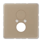 JUNG - Abdeckung für 2 Rundsteckverbinder bis 18,5mm Ø, Aluminium, Serie CD, goldbronze
