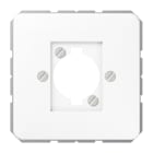JUNG - Abdeckung für XLR-Steckverbinder, Duroplast, Serie CD, alpinweiss