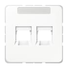 JUNG - Abdeckung (gerastet) für Modular-Jack-Steckbuchsen 2fach, Serie CD