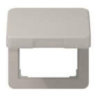 JUNG - Klappdeckel, Aluminium eloxiert, Serie CD, platin