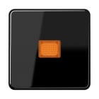 JUNG - Wippe 1fach mit Kalotte, Duroplast, Serie CD, schwarz
