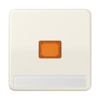JUNG - Wippe 1fach mit Kalotte, mit Schriftfeld, Duroplast, Serie CD, weiss