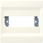 JUNG - Abdeckung für 1 D-Subminiatur-Steckverbinder, Thermoplast, Serie LS, weiss