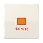 JUNG - Wippe 1fach mit Kalotte, Heizung, Thermoplast, Serie CD, weiss