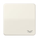 JUNG - Wippe 1fach, Symbol Licht, Thermoplast, Serie CD, weiss