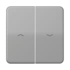 JUNG - Wippe 2fach, mit Pfeilsymbolen, Thermoplast, Serie CD, grau