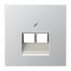 JUNG - Abdeckung für IAE/UAE-Anschlussdosen 2 x 8-polig, Serie LS, Aluminium