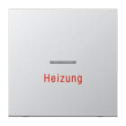 JUNG - Wippe 1fach mit Lichtleiter, Heizung, Serie LS, Aluminium