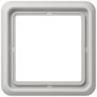 JUNG - Rahmen 1fach, senkrechte und waagerechte Montage, Thermoplast, CD 500, lichtgrau