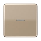 JUNG - Wippe 1fach mit Lichtleiter, Aluminium eloxiert, Serie CD, gold-bronze