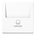 JUNG - Hotelcard-Schalter (ohne Taster-Einsatz), Hotelcard, Serie LS, alpinweiss