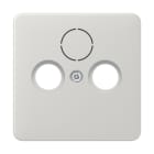 JUNG - Abdeckung für Universal-Sat/BK-Dosen, Thermoplast, Serie CD, lichtgrau