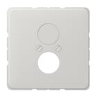 JUNG - Abdeckung für 2 Rundsteckverbinder bis 18,5mm Ø, Duroplast, Serie CD, lichtgrau
