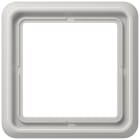 JUNG - Rahmen 1fach, senkrechte und waagerechte Montage, Duroplast, CD 500, lichtgrau